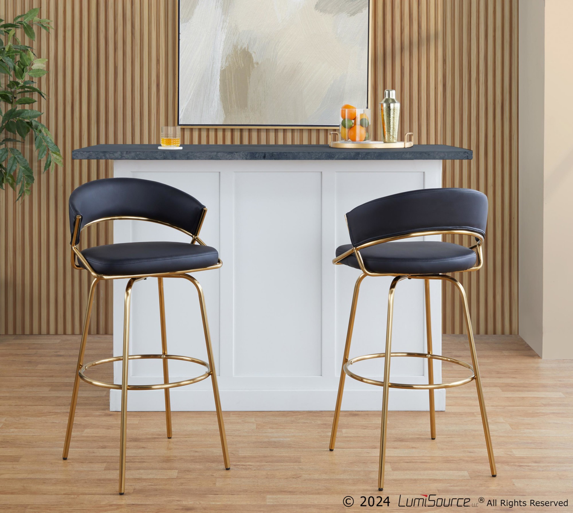 Jie 30" Fixed-height Barstool - Set Of 2